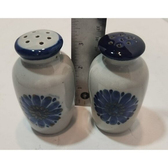 Vtg Ken Edwards El Palomar Guadalajara Blue Salt And Pepper Shakers Signed - Picture 15 of 16